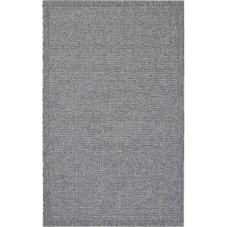 Moderner Naturteppich 77 x 150 cm Polypropylen Grau 88779696 [en. casa]