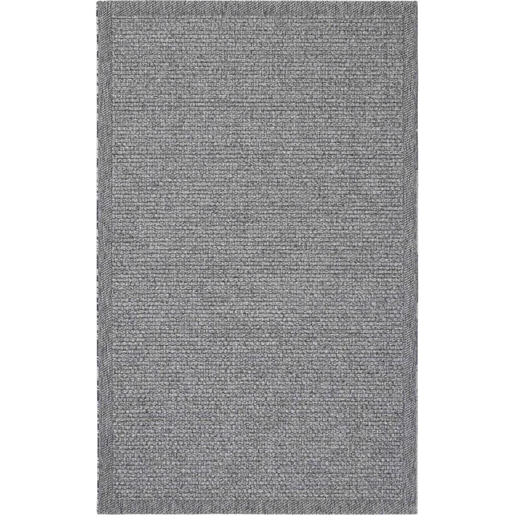 Moderner Naturteppich 77 x 150 cm Polypropylen Grau 88779696 [en. casa] – Bild 1