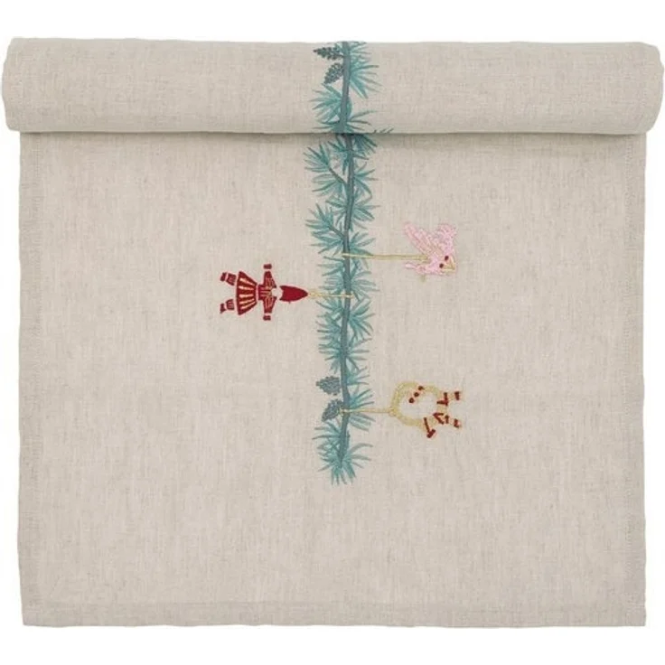 Greengate Tischläufer Juana Tischläufer mit Stickerei sand 140x40cm – Bild 4