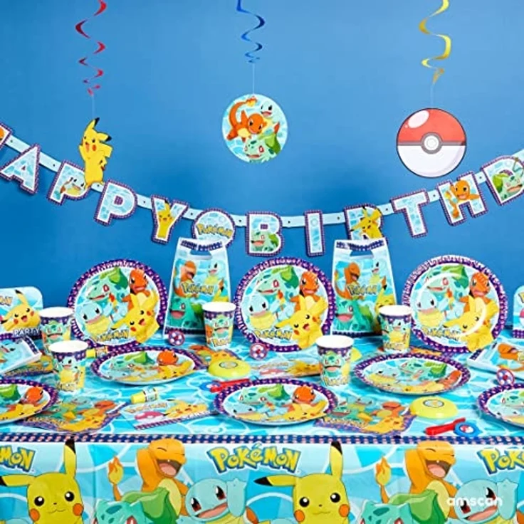 Amscan Tischdecke Amscan 9904823 Tischdecke Pokemon Plastik 120 x 180 cm Geburtstag – Bild 6