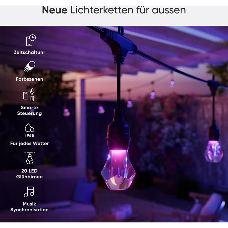 Nanoleaf Essentials Matter Smart Outdoor String Light Starter 30m – Bild 2