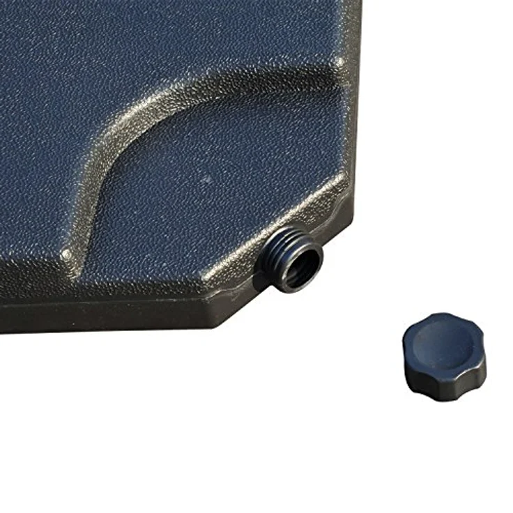 Outsunny Sonnenschirmständer, 4-teilig, Schwarz, Kunststoff, 50x50 cm, mit befüllbaren Gewichten für sicheren Stand – Bild 9