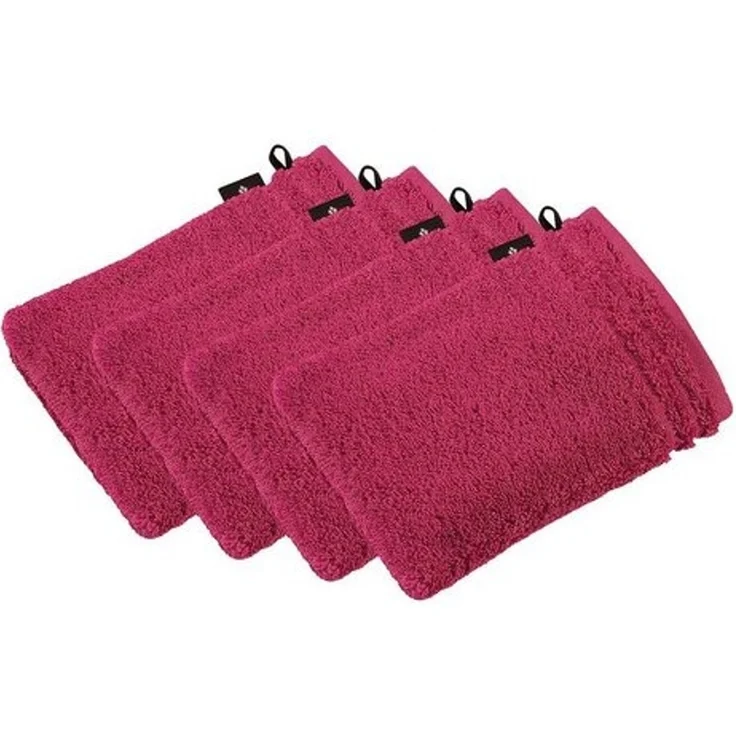 Vossen Waschhandschuh 4er Pack Waschhandschuh 22x16 cm Calypso feeling, Frottier (Spar-Set, 4-St), Vegan – Bild 2