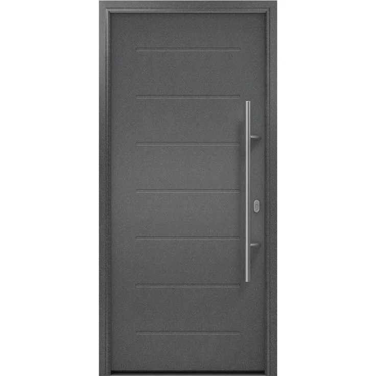 Hörmann Ecostar Haustür "ISOPRO IP 015", anthrazit metallic (CH 703), 110 x 210 cm (B x H),DIN Rechts – Bild 1