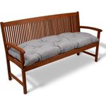 Beautissu Bankpolster Flair BK Hellgrau, 120 x 50 x 10 cm