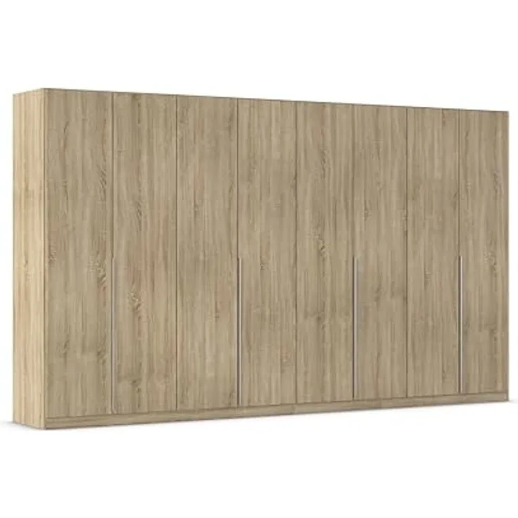Rauch Möbel Alabama, Kleiderschrank für Schlafzimmer, Kinderzimmer, Wohnzimmer, Garderobe, Flur, 8-türig, mit Zubehör Basic, Farbe Eiche Sonoma, Holz, Breite 360 cm