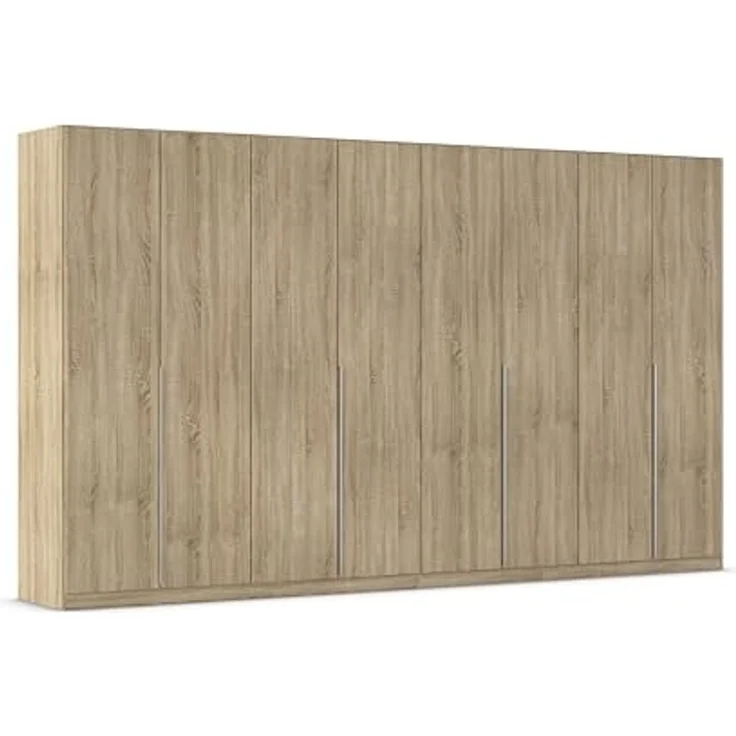 Rauch Möbel Alabama, Kleiderschrank für Schlafzimmer, Kinderzimmer, Wohnzimmer, Garderobe, Flur, 8-türig, mit Zubehör Basic, Farbe Eiche Sonoma, Holz, Breite 360 cm – Bild 1