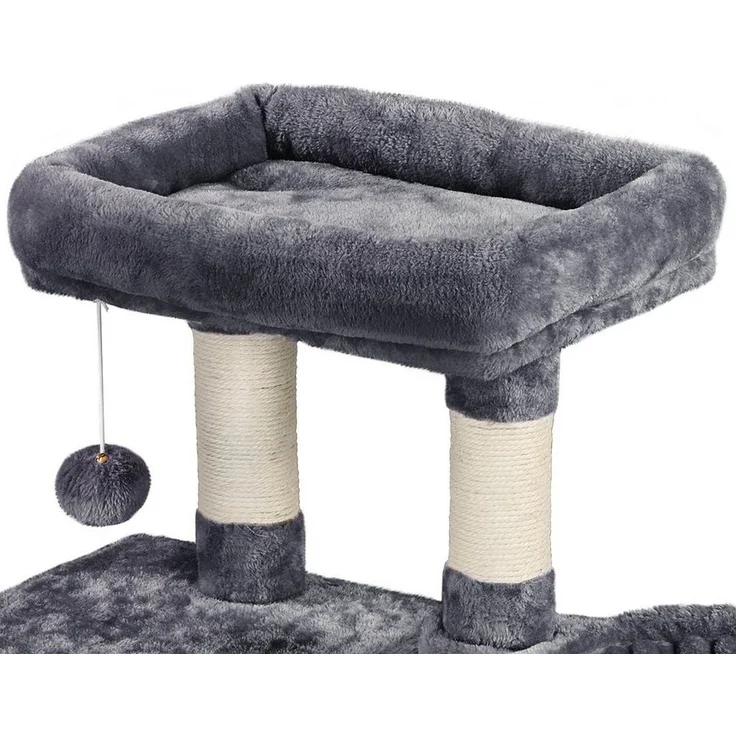 Yaheetech Kratzbaum 96,5 cm (H), Katzenbaum mit Aussichtsplattform & Katzenhöhle & Sisalstämme – Bild 3