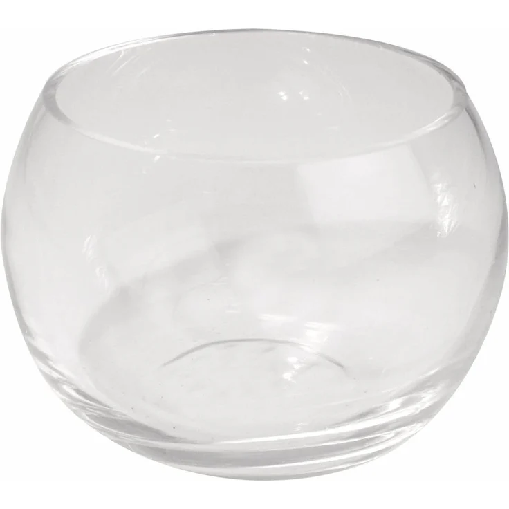 Glas-Gefäß rund, Höhe: 8cm, Öffnung: ø 8,5cm – Bild 1