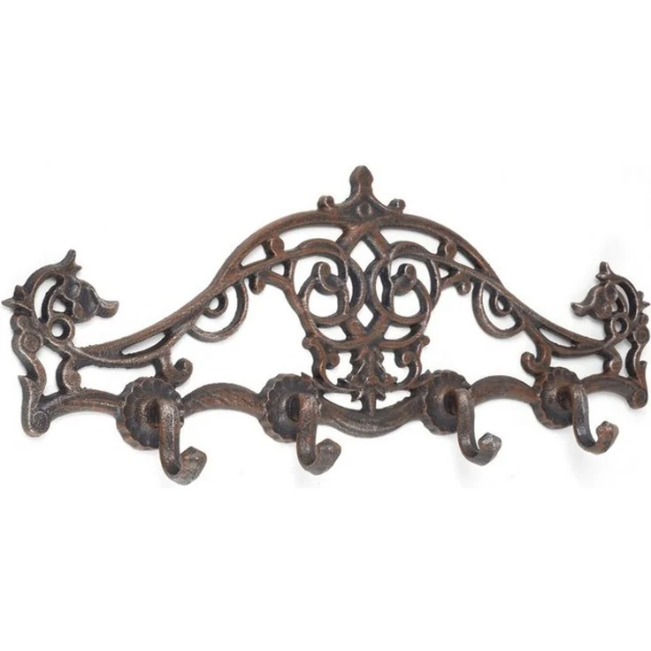 Moritz Garderobenleiste 4 Haken Garderobe Antik Hakenleiste Verzierungen – Bild 4