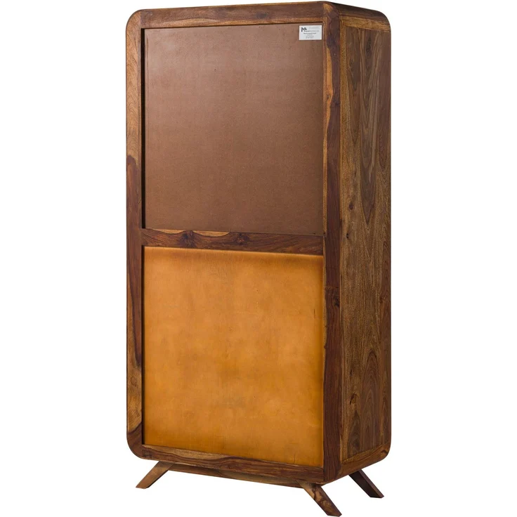 Vitrine Sheesham 90x40x180 hellbraun lackiert MAILAND #115 – Bild 10