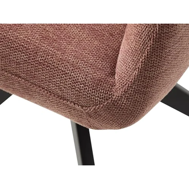 Armlehnstuhl >ROXANA< drehbar, Wipp-Relax-Funktion Rosa, Stoff-Brego - 57,5x88x62cm (BxHxT) – Bild 8