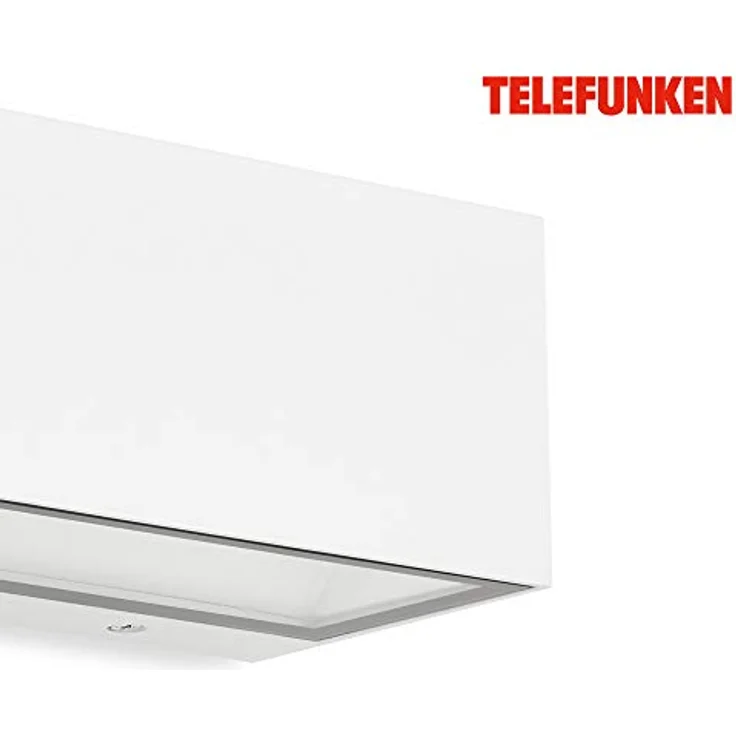 TELEFUNKEN LED Außenwandleuchte, 1-flammig, 12 Watt, 1.200 Lumen, 4.000 Kelvin, IP44, weiß, 185x75x91mm (LxBxH) – Bild 3