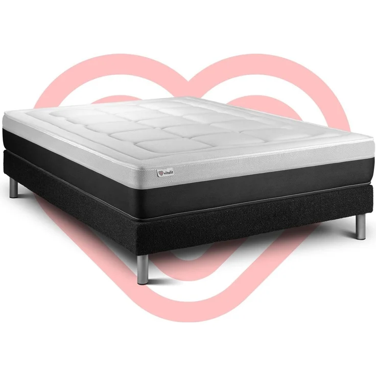 Matratzenset VITAL FORM 150 x 200 cm Bettrahmen Kit schwarz – Bild 6