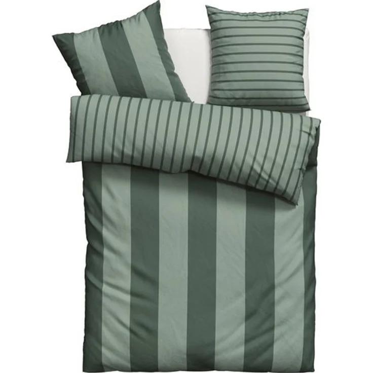 OTTO home Bettwäsche Sari, Linon, 2 teilig, in verschiedenen Qualitäten, moderne Bettwäsche mit Streifen – Bild 4