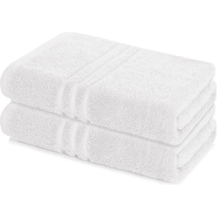 Lavea Badetuch Elena 2er Set Badetücher 100x150 cm, Duschtuch, 500 g/m² Frottier, weich & saugstark, pflegeleicht – Bild 1