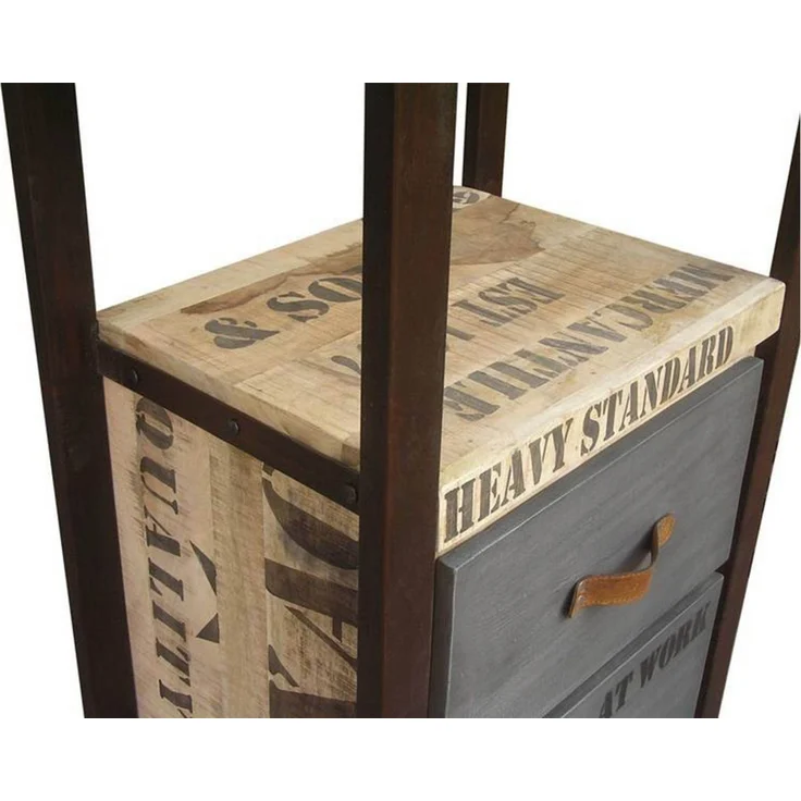 Regal Mango 60x40x180 natur bedruckt FACTORY #105 – Bild 3