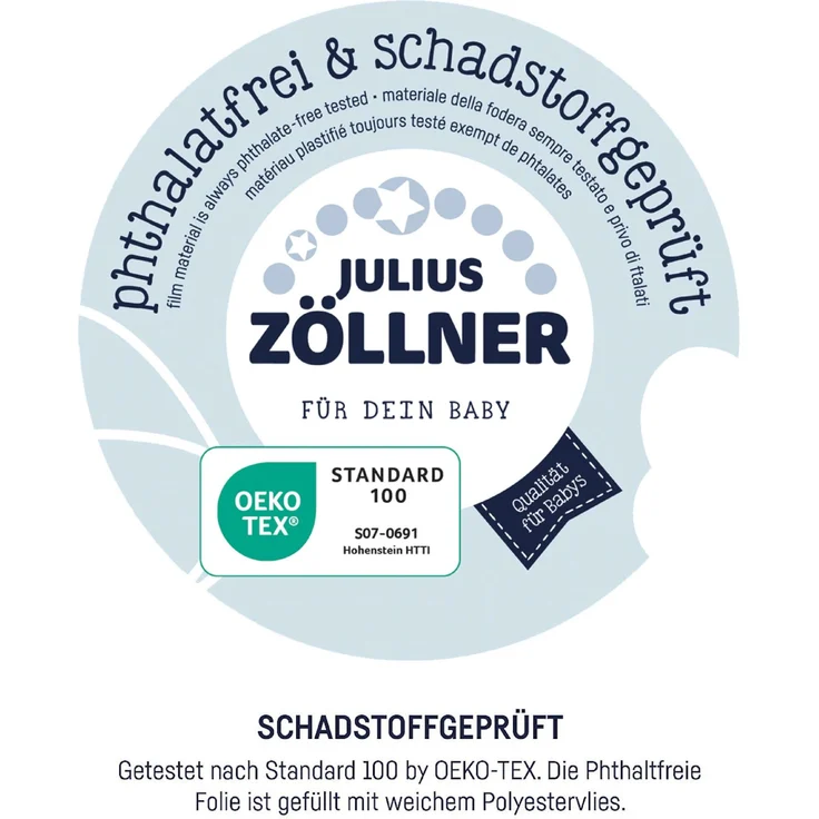Julius Zöllner Wickelauflage 2-Keil Mulde Folie Krokodil 50/65 – Bild 5