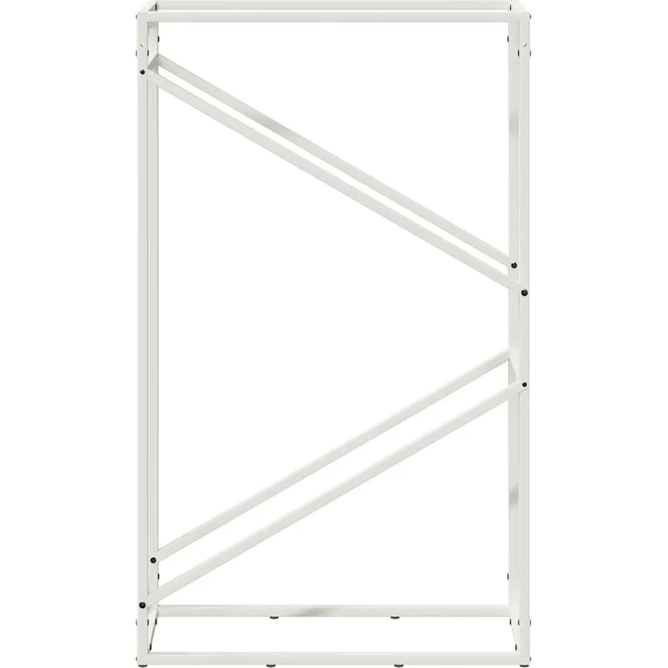 vidaXL Brennholzregal Weiß 60x25x100 cm Kaltgewalzter Stahl 864328 – Bild 4