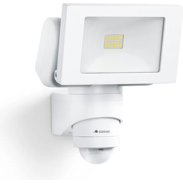 Steinel LED-Außenstrahler LS 150 S weiß, 240°-Bewegungsmelder, max. 12m Reichweite, 14,7 W Fluter, 1375 lm