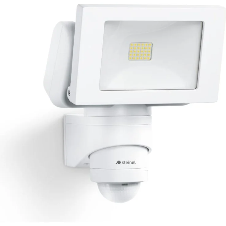 Steinel LED-Außenstrahler LS 150 S weiß, 240°-Bewegungsmelder, max. 12m Reichweite, 14,7 W Fluter, 1375 lm – Bild 1