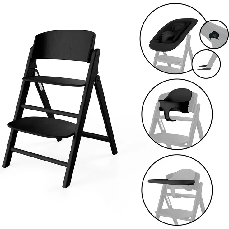 Cybex Hochstuhl Click&Fold 4in1 Stunning Black