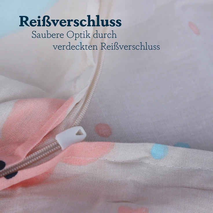 Kinder Betten-Set inkl. Bettwäsche 100x135cm / 40x60cm Mond Sterne Wolken – Bild 5