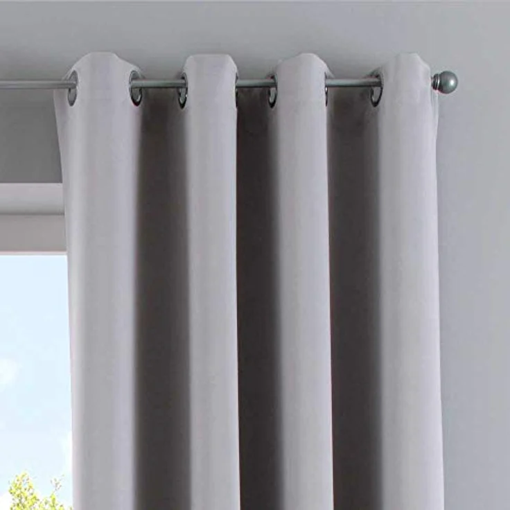 Gardinenbox Verdunkelungsvorhang (2 St), Ösen, verdunkelnd, Polyester, »NewYork« Thermo-Gardinen Blackout 201920600-2 – Bild 3
