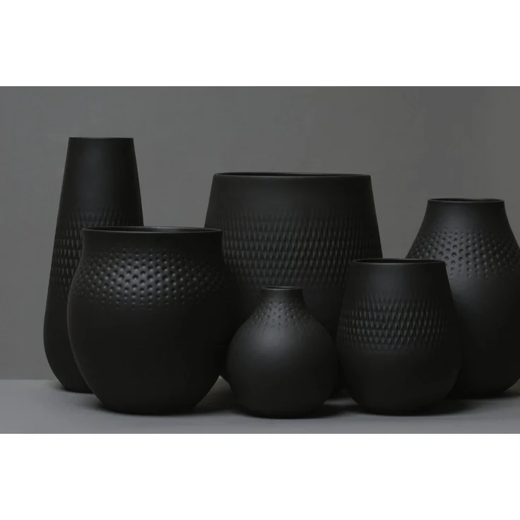 Villeroy & Boch Manufacture Collier Vase Perle 20 cm noir – Bild 3