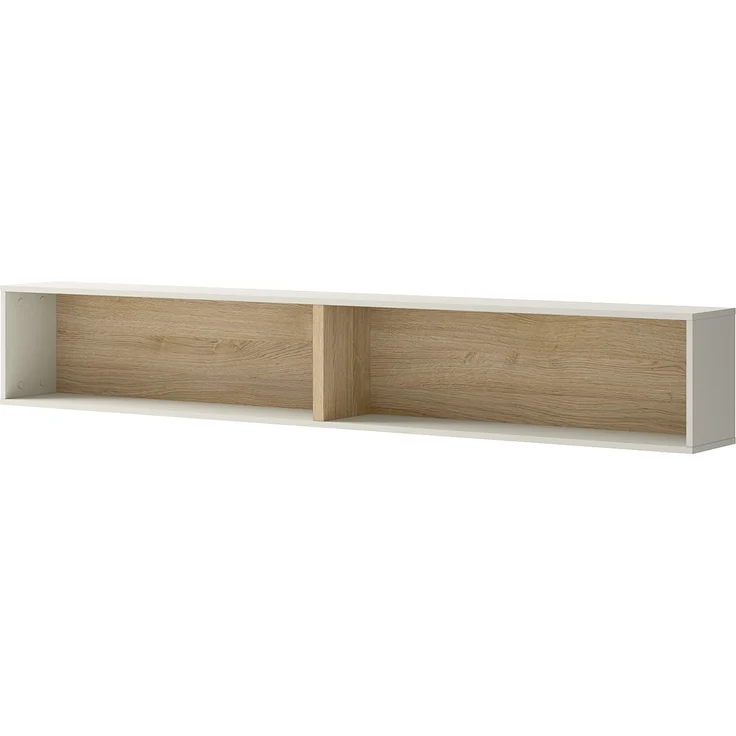 MEBLINI Hängeschrank für Horizontal Schrankbett Bed Concept - Wandschrank mit Regalen - BC-30 - Kaschmir/Nagano Eiche – Bild 1