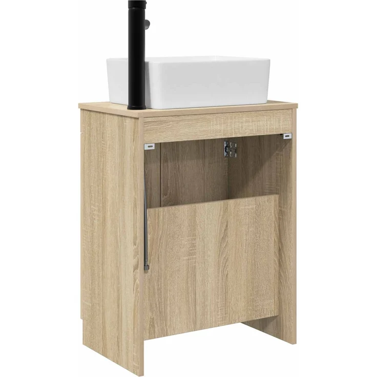 vidaXL Waschbeckenschrank Sonoma-Eiche 54 x 35 x 100 cm Holzwerkstoff 890132 – Bild 6