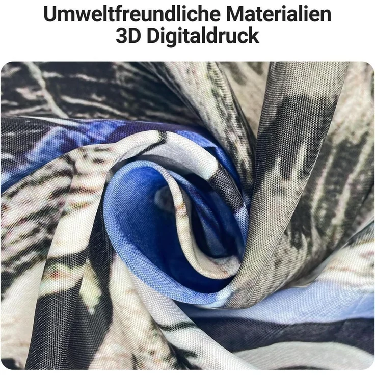 Lerores Duschvorhang 180x180cm Katzenschwimme Antischimmel Wasserabweisender – Bild 3