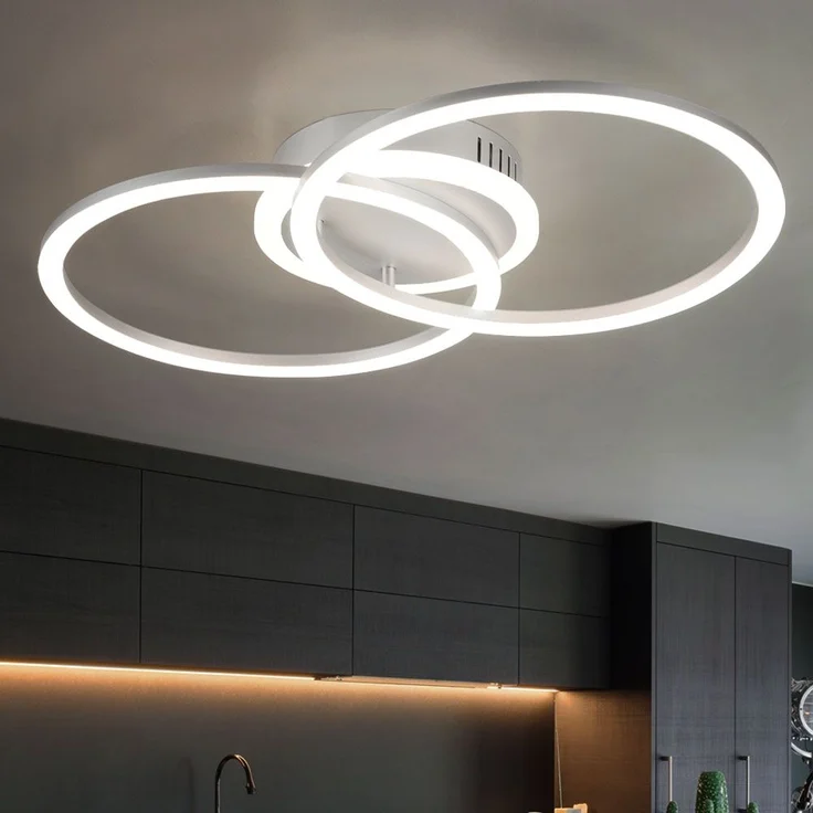 LED Deckenleuchte, Ringe, Switch-Dimmer, B 50 cm – Bild 9