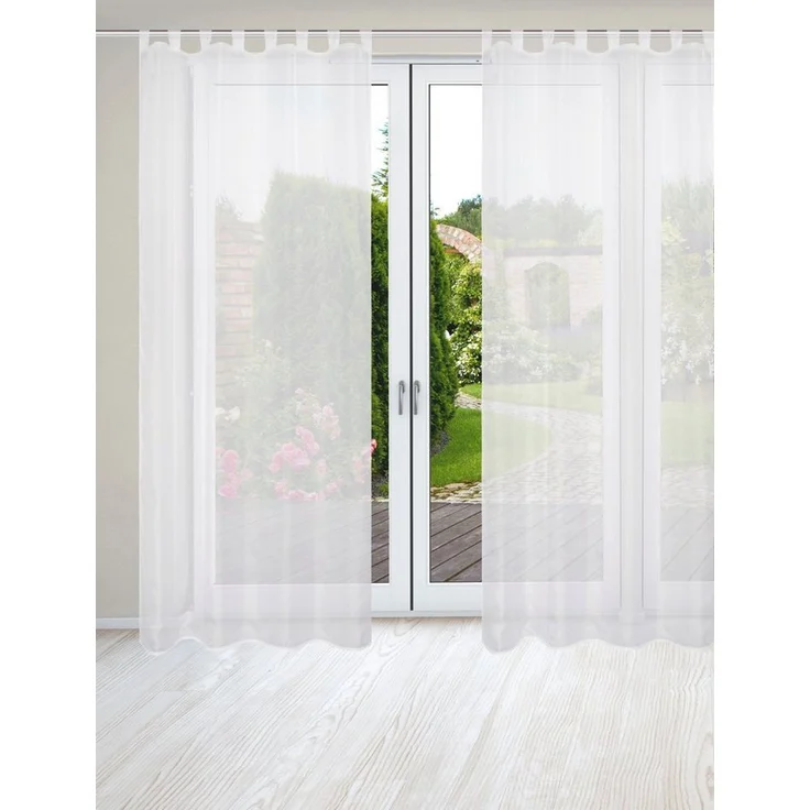 HOME WOHNIDEEN Nessi 2Er Set 245 X 135 cm 2x Fertigschal Weiß – Bild 1
