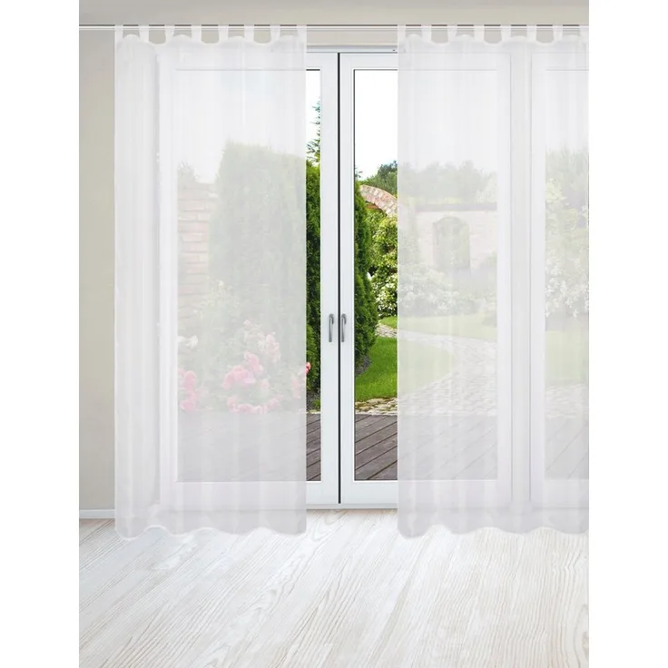 HOME WOHNIDEEN Nessi 2Er Set 245 X 135 cm 2x Fertigschal Weiß