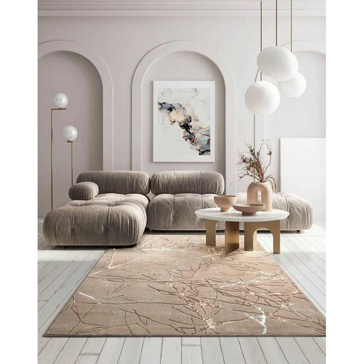 merinos Teppich Creation 50055, rechteckig, Höhe: 10 mm, elegant, glänzend, Kurzflor, Indoor, pflegeleicht, robust – Bild 5