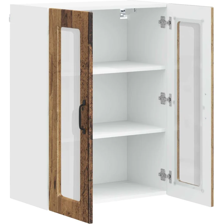 Hängeschrank, Küchenschrank mit Regal Altholz 60 x 31 x 80 cm Holzwerkstoff – Bild 5
