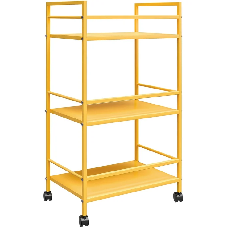 Servierwagen >Rasmus< in Gelb - 43x77x29 (BxHxT) – Bild 3