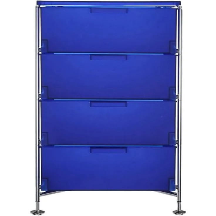 Kartell Mobil Aufbewahrungsschrank Stahl/Verchromt