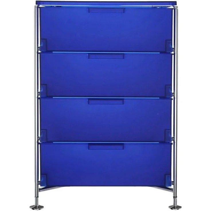Kartell Mobil Aufbewahrungsschrank Stahl/Verchromt – Bild 1