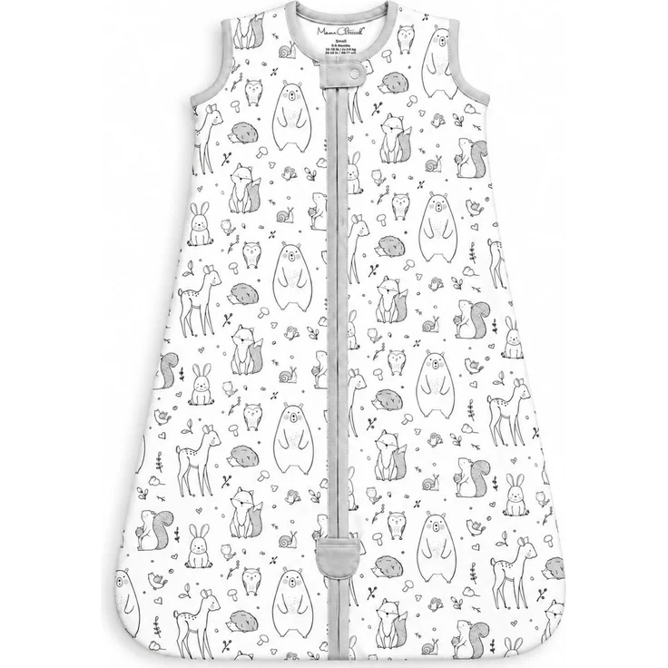 Babyschlafsack aus Bio-Baumwolle 1.0 TOG Ganzjahres Schlafsack 1er-Pack | Atmungsaktiver Ganzjahresschlafsack aus GOTS--zertifizierter Bio-Baumwolle für 18–24 Monate von Mama Cheetah