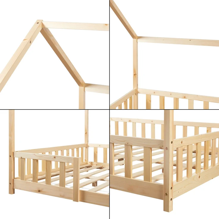 Hausbett Sisimiut 120x200 cm Holzfarben [en. casa] – Bild 6
