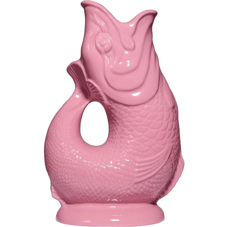 Gluckigluck Wasserkaraffe, (Original Gluggle Jug aus England), mit Gluckergeräusch, handgefertigt, ikonisches Fisch-Design, 1,2 L – Bild 1