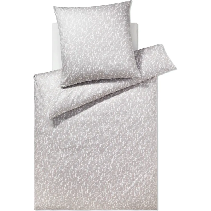 JOOP! Bettwäsche Ornament Sand 4094 7 Mako Satin 155 x 220 + 80 x 80 cm