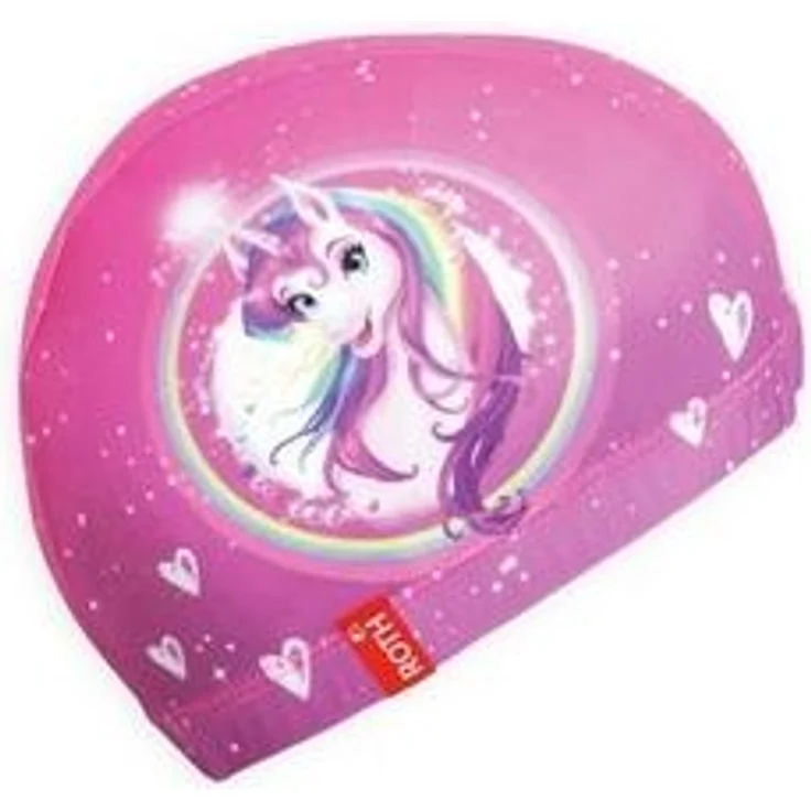 Roth Badekappe Einhornportrait, schnell trocknend, für Kinder, für Schwimmunterricht, Rosa – Bild 5