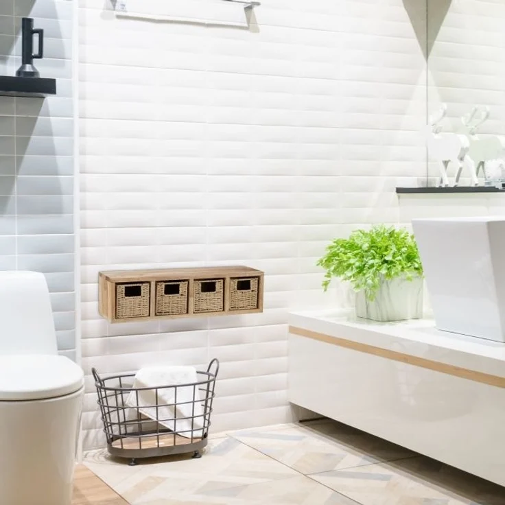 Walnuss Wandregal mit Körben 10020648_342 – Bild 2