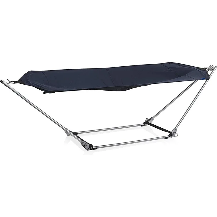 Hängematte VENICE Blau faltbar, Ständer & Tragetasche, bis 150 kg