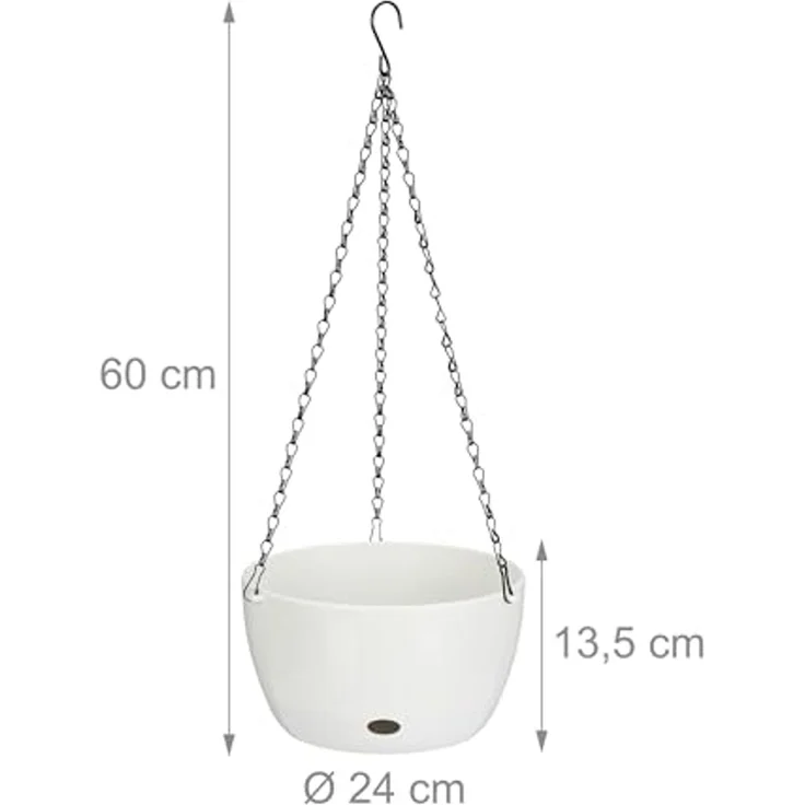 2 Blumenampeln mit Wasserspeicher - L 10045312 – Bild 4