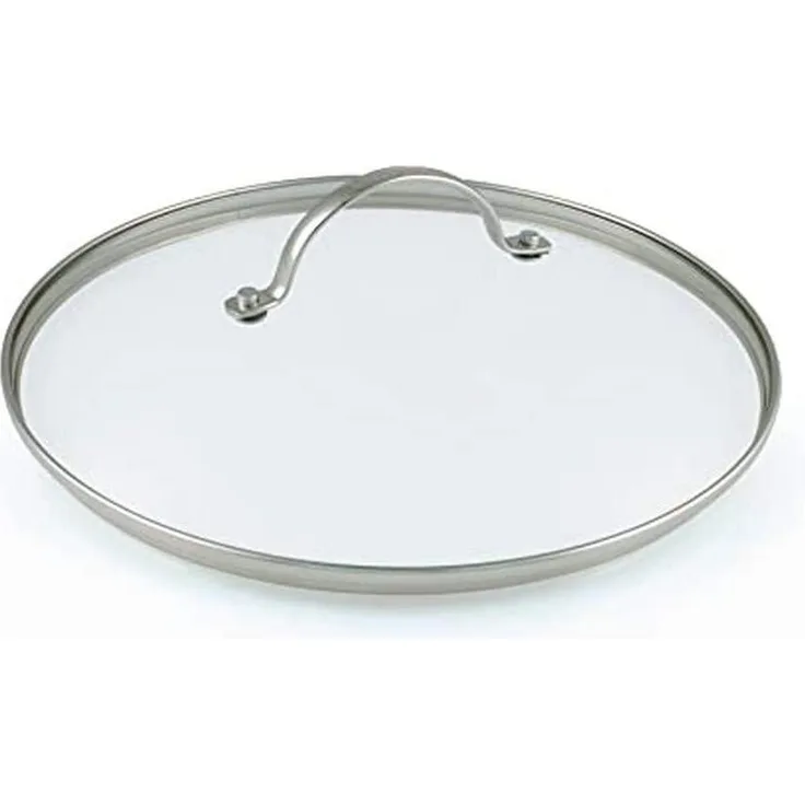 GreenPan Universal-Deckel für Brat-Pfannen Gross Qualitäts-Glasdeckel auch für Koch-Topf geeeignet spülmaschinen-fest, Glas, Transparent, 26 cm