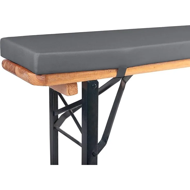 TexDeko Bankauflage Bierbankauflage 170cm 4,2cm XL mit Polsterung zum selber Aufziehen, (1 St), Variante: nach Wahl, Top Qualität